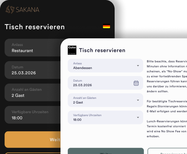 Gastronaut Reservierungs-Widget